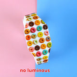 2020 Luminous Kids Watches Girls Cartoon Pattern LED Boys Watch Silicone Strap Reloj Infantil Wristwatches