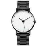 2021 Minimalist Men's Fashion Ultra Thin Watches Simple Men Business Stainless Steel Mesh Belt Quartz Watch Relogio Masculino